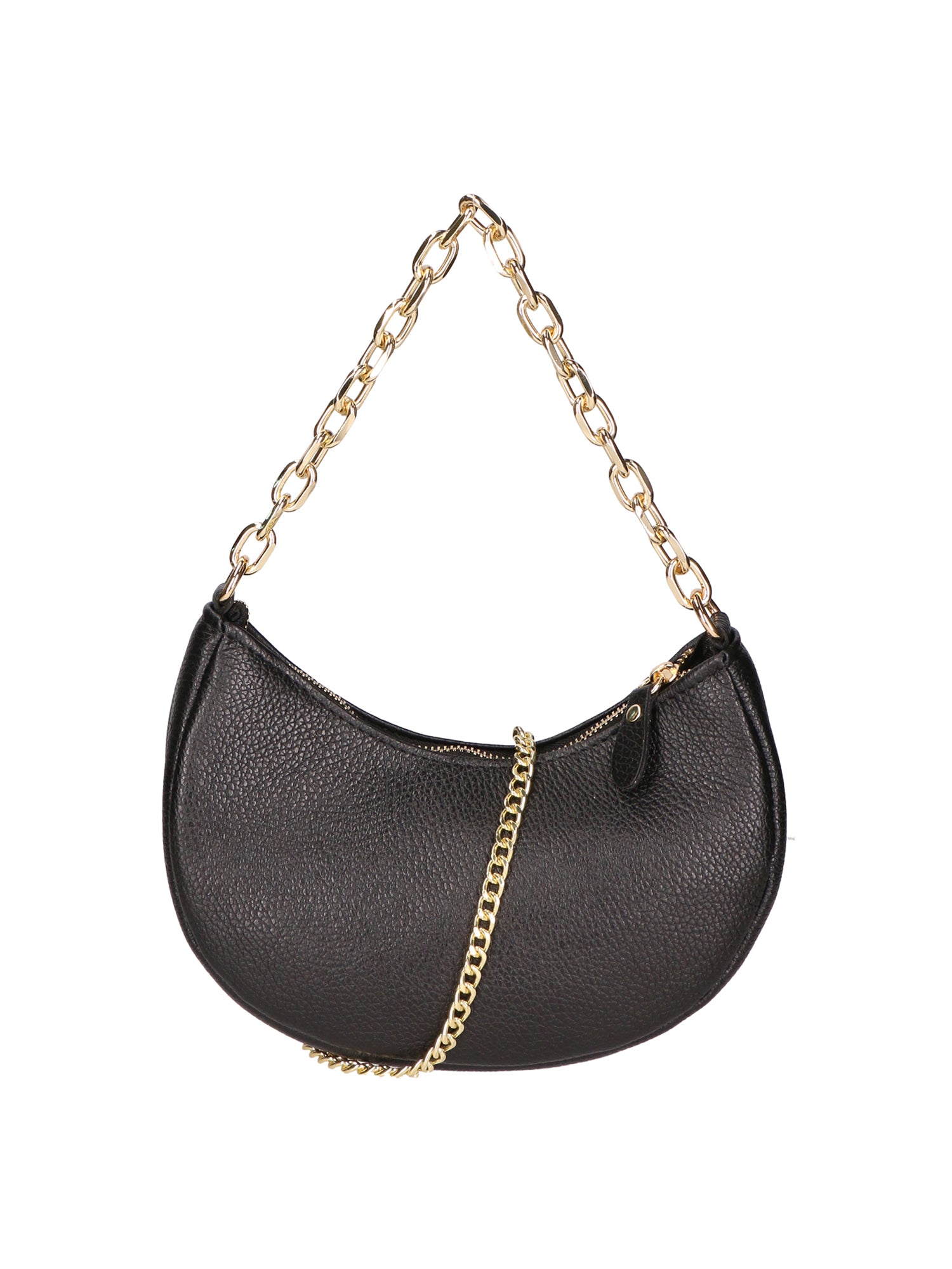 Loreta Borsa a spalla da donna Vera pelle 06511-D28 NERO Gave Lux