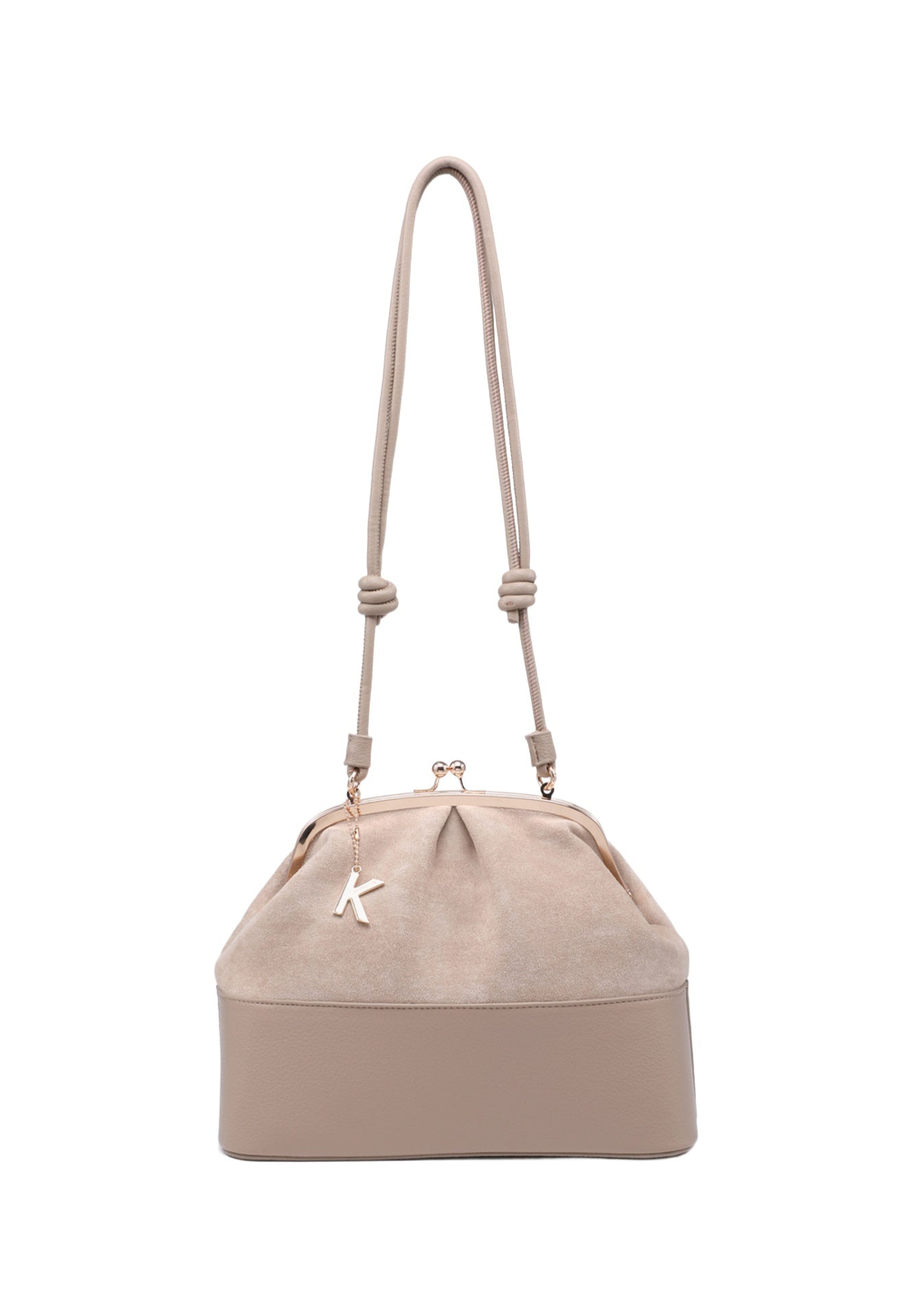 Borsa a Mano in Poliestere 100% Beige