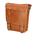 Borsa a tracolla da uomo 100% vera pelle HILB-3183-CUOIO Hill Burry
