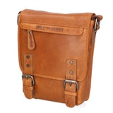 Borsa a tracolla da uomo 100% vera pelle HILB-3183-CUOIO Hill Burry