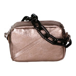 Barbara Borsa a spalla da donna Vera pelle 05706-L005 BRONZO Gave Lux