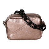 Barbara Borsa a spalla da donna Vera pelle 05706-L005 BRONZO Gave Lux