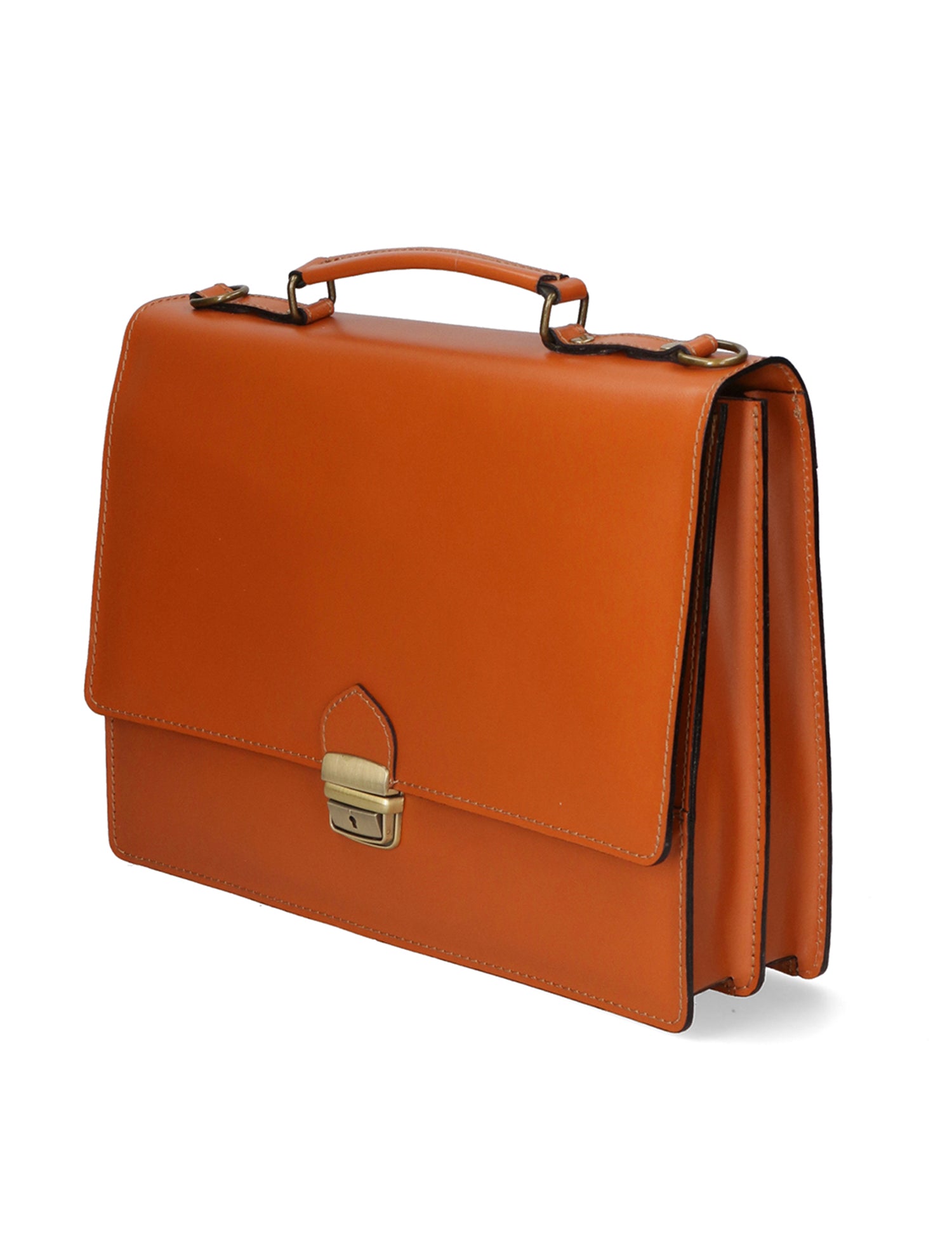 Ivo 7003-CUOIO Borsa da lavoro unisex in vera pelle Gave Lux