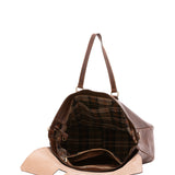 Borsa da viaggio unisex in vera pelle 100% cotone 4066-TESTA DI MORO Alessia Firenze