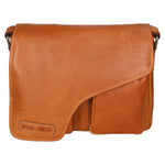 Borsa a tracolla da uomo 100% vera pelle HILB-3062B-CUOIO Hill Burry