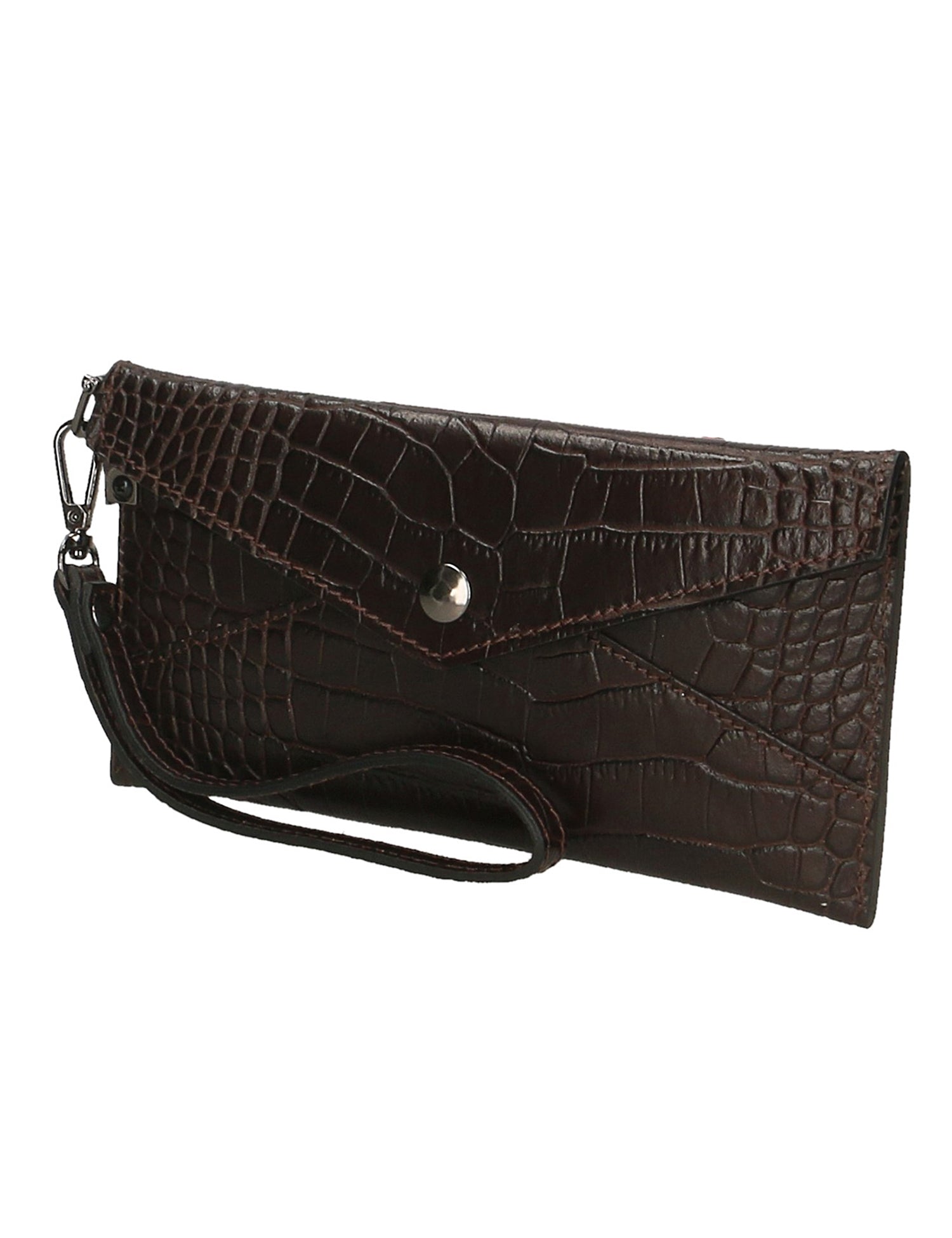 Noemy Borsetta portafoglio da donna Vera pelle 522015-T.MORO DARK BROWN Gave Lux