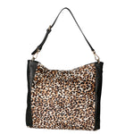 Asia Borsa a spalla da donna Vera pelle 05475-LEO BIANCO NERO 028 Gave Lux