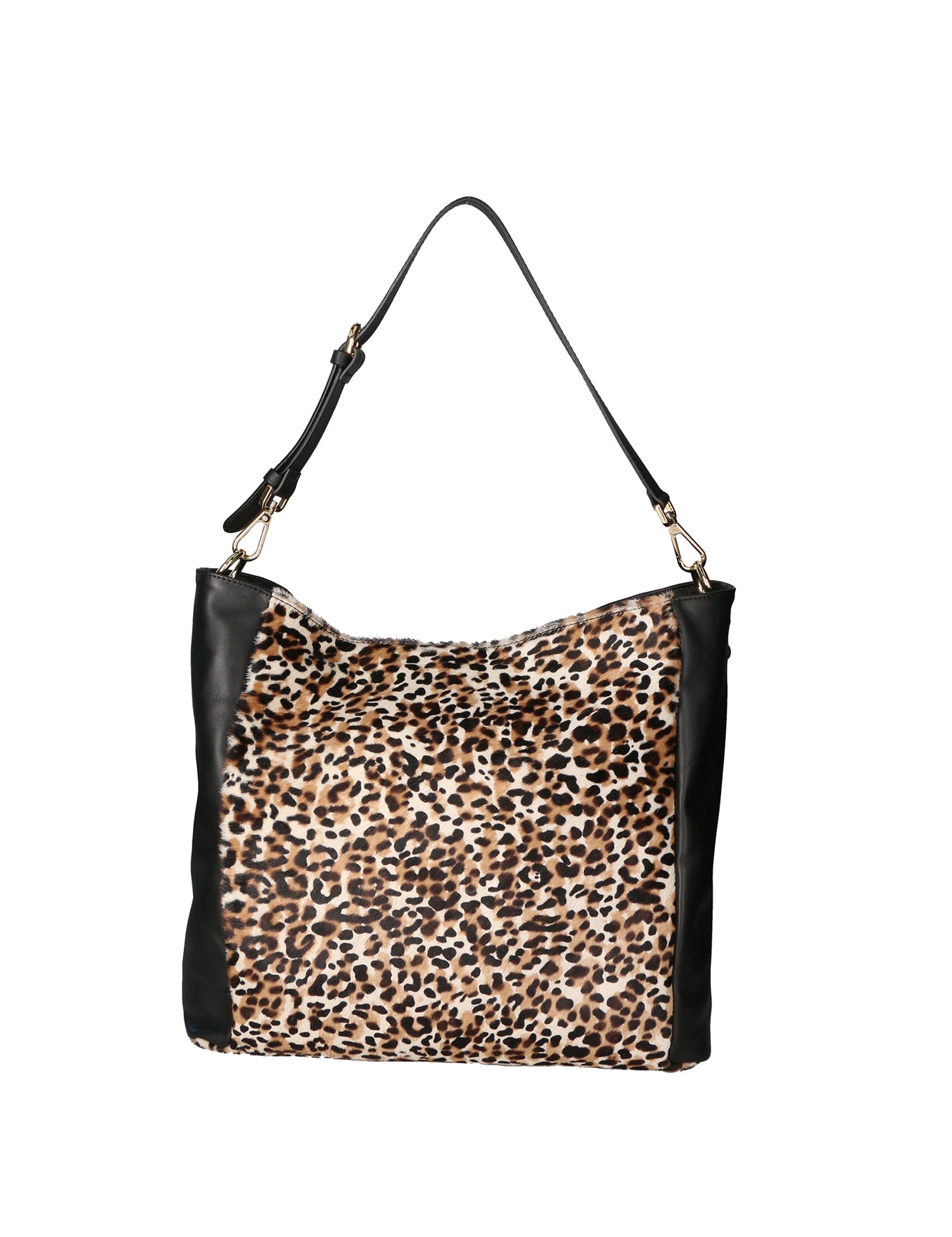 Asia Borsa a spalla da donna Vera pelle 05475-LEO BIANCO NERO 028 Gave Lux