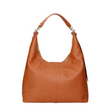 Ursula Borsa a spalla da donna Vera pelle 06673-D17 CUOIO SCURO Gave Lux