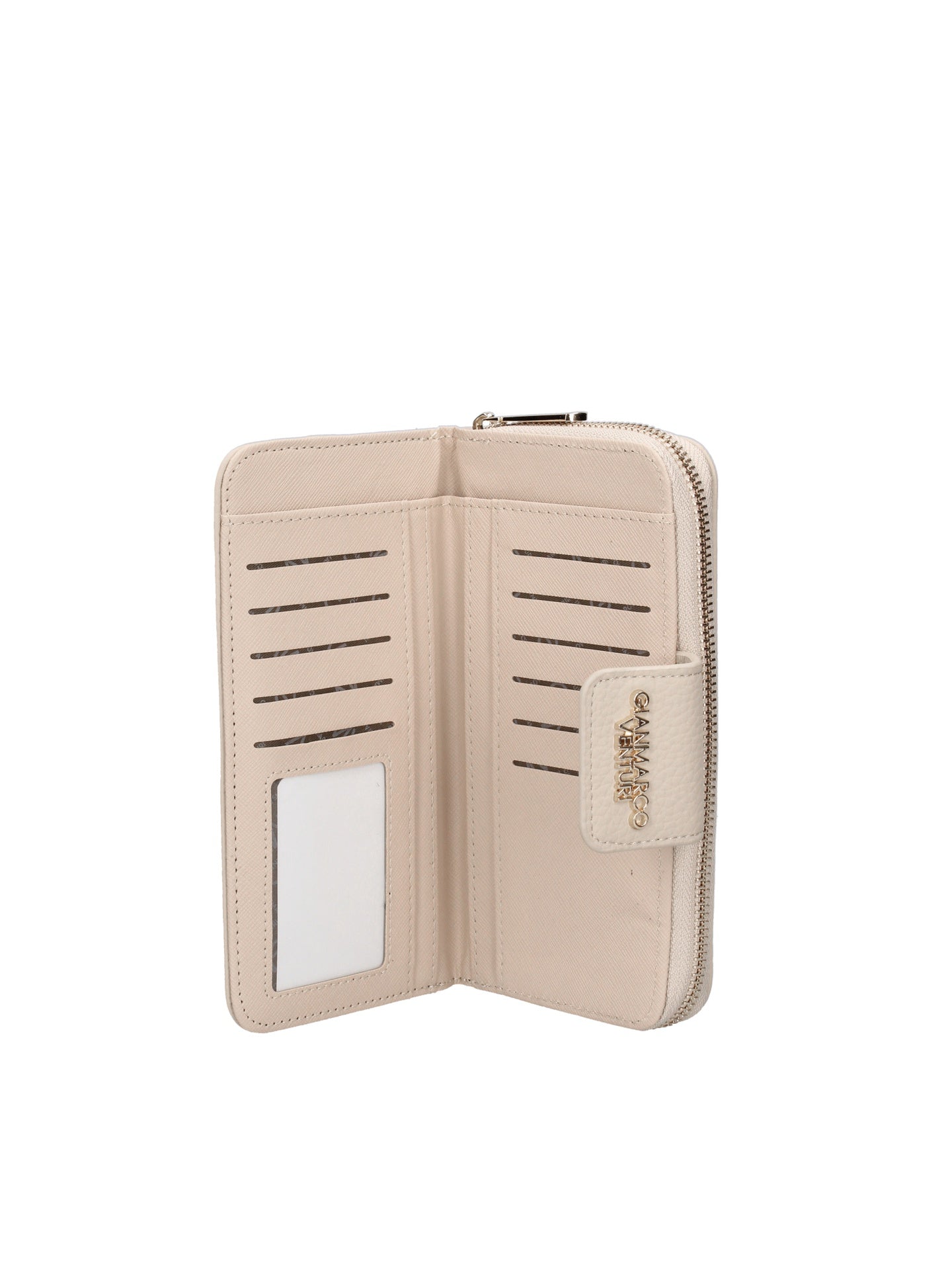 Portafoglio in Polyurethane Bianco