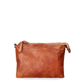 Lucca Borsa a tracolla da donna Vera pelle 1001-D17 CUOIO SCURO Gave Lux