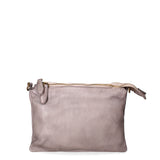 Lucca Borsa a tracolla da donna Vera pelle 1001-D16 GRIGIO Gave Lux