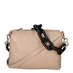 Borsa a tracolla da donna Vera pelle MYB-7024-SS-TAUPE My Best Bag