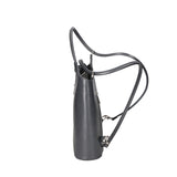 Fabiola Borsa a spalla da donna 100% pelle 9039-GRIGIO GREY Gave Lux