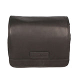 Borsa a tracolla da uomo 100% vera pelle HILB-3201-NERO Hill Burry