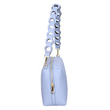 Livia Borsa a spalla da donna Vera pelle 06443-AZZURRO Gave Lux