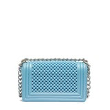 Borsa a mano da donna 100% Pvc FLAT S BALL-NORSE BLUE + OFF SILVER Marc Ellis