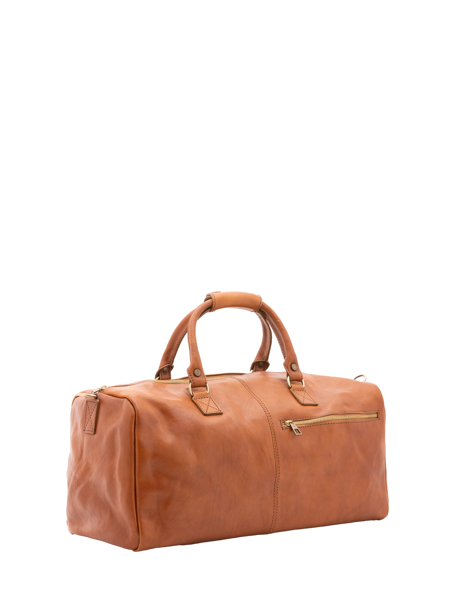 Borsa da viaggio unisex in vera pelle 100% cotone 4311-MIELE Alessia Firenze