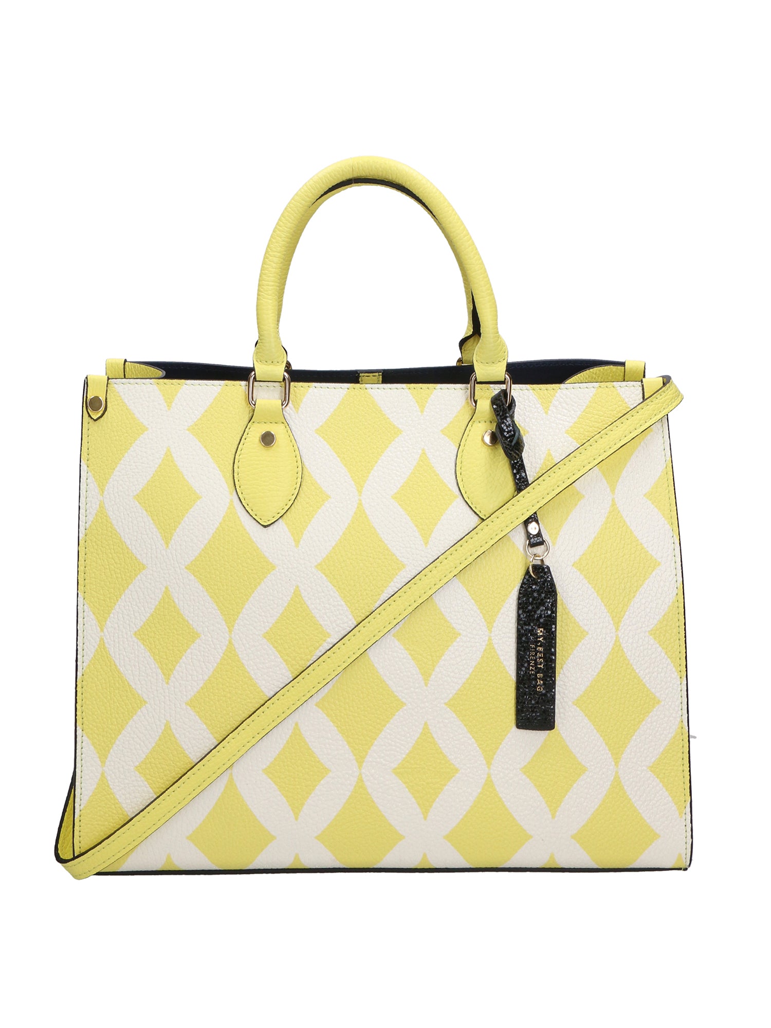 Borsa a mano da donna Vera pelle MYB-02995-SS-LIMONE My Best Bag