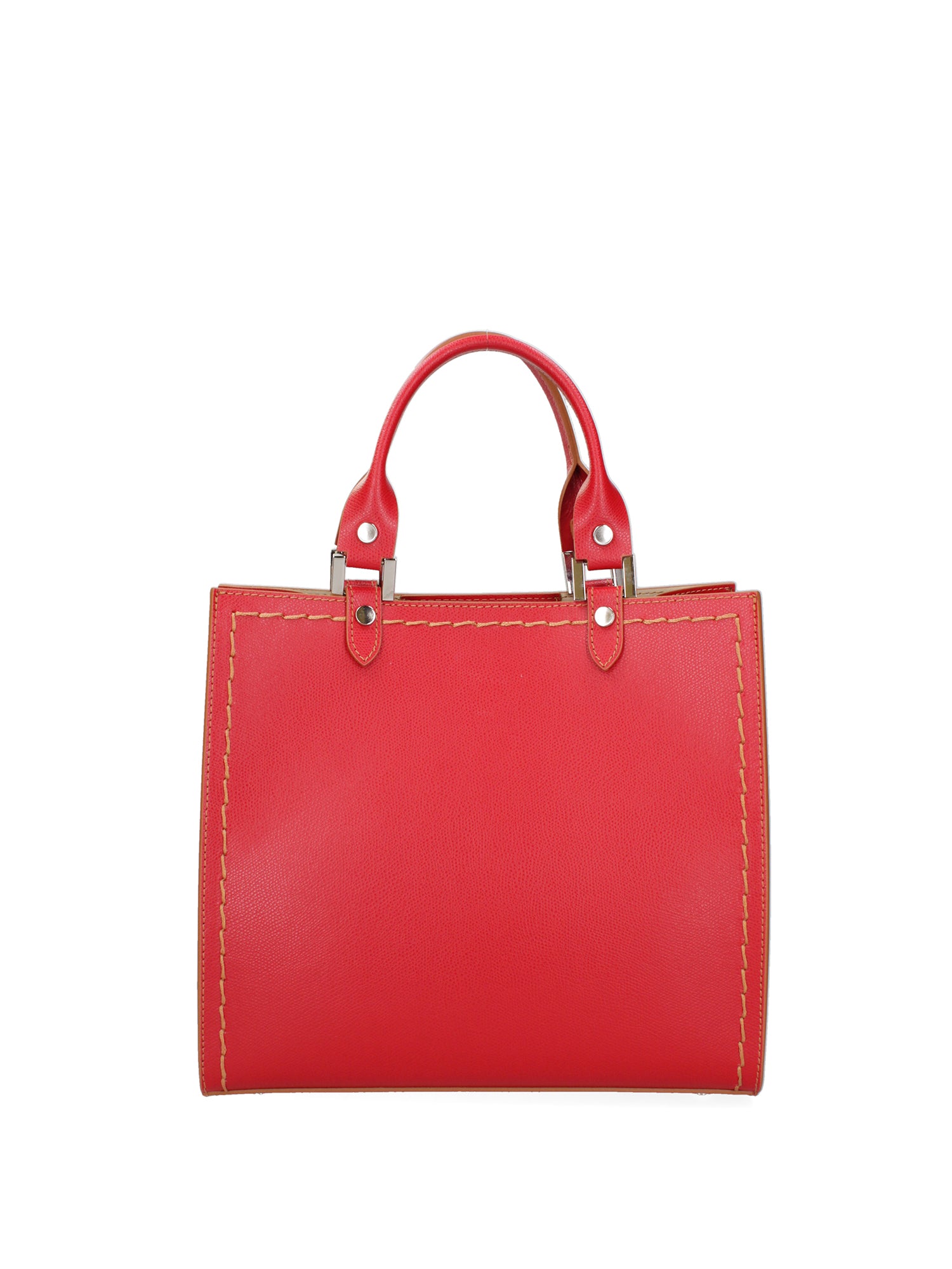 Borsa a mano da donna 100% vera pelle 07262-P 614 ROSSO FERRARI Roberta Rossi