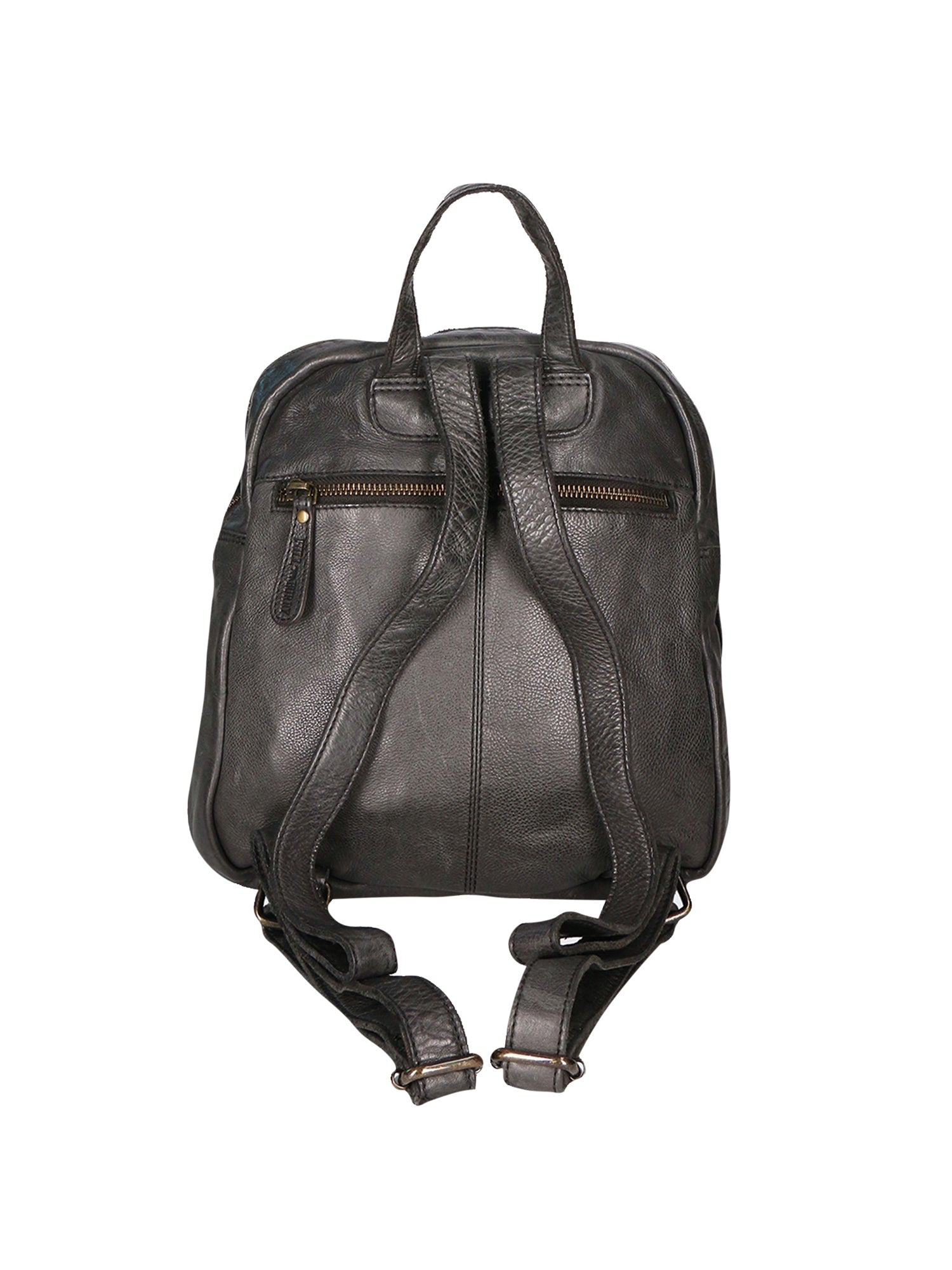 Zaino da donna in vera pelle Borsa fashion HILB-1715W-NERO Hill Burry