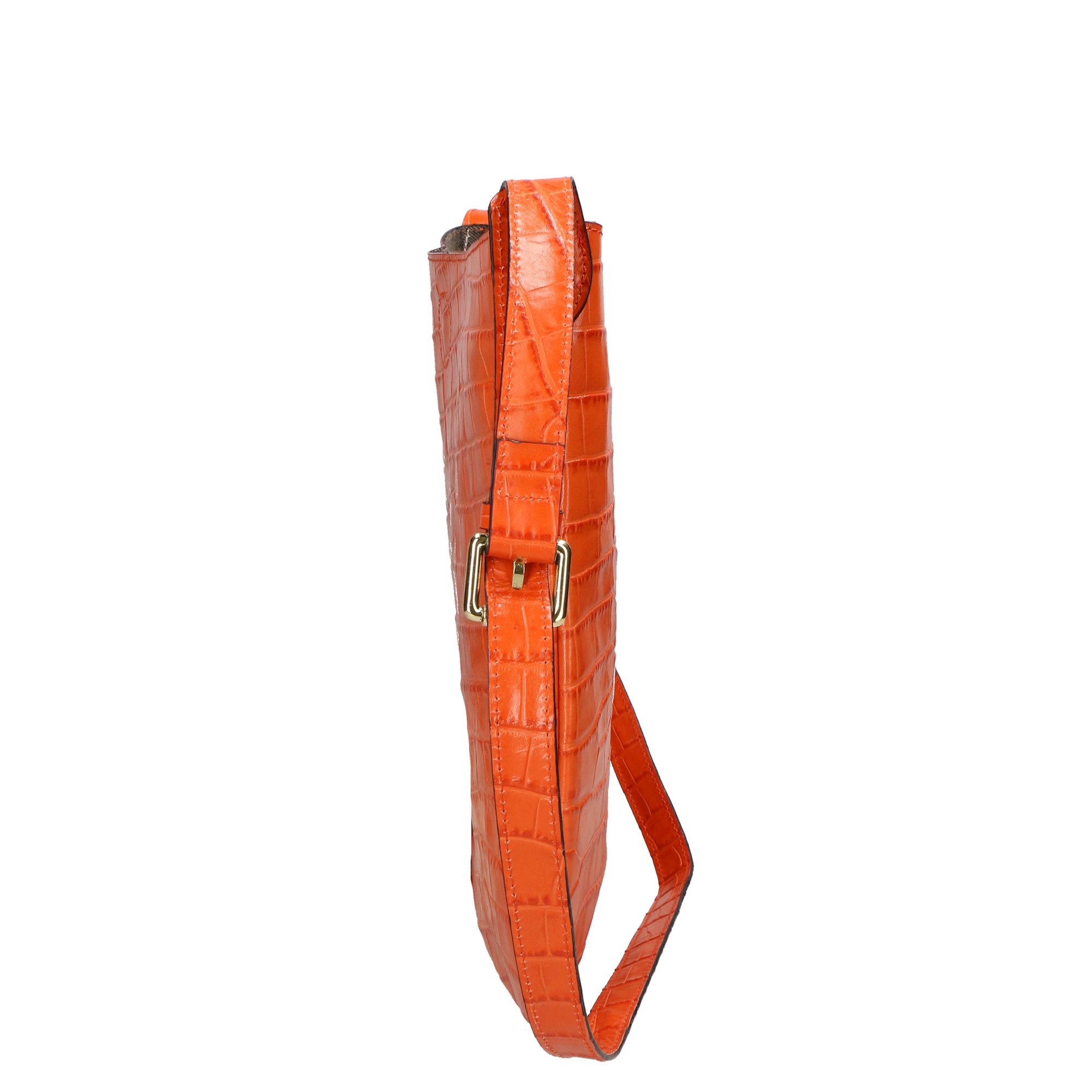 Borsa a tracolla da donna Pelle stampata cocco MYB-6029-FW-ARANCIONE My Best Bag