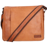 Borsa a tracolla unisex vera pelle 100% pelle SN5862247-TAN Santini Firenze