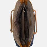 Borsa a Spalla in Pvc Blu