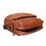 Borsa a tracolla unisex in vera pelle 100% pelle di vacchetta SN5862747-TAN Santini Firenze