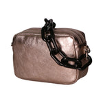 Barbara Borsa a spalla da donna Vera pelle 05706-L005 BRONZO Gave Lux