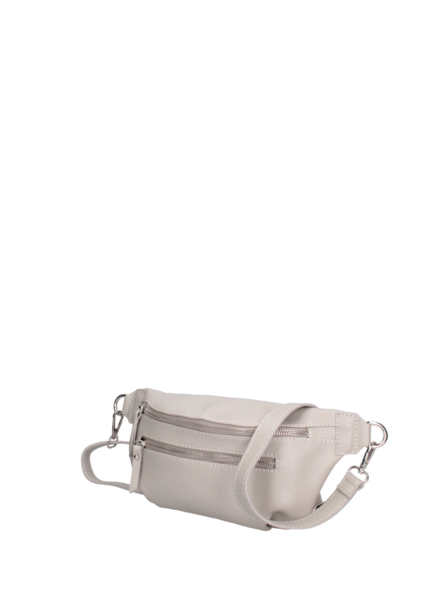 Marsupio da donna in vera pelle 100% pelle 07240-D86 GRIGIO PERLA Roberta Rossi