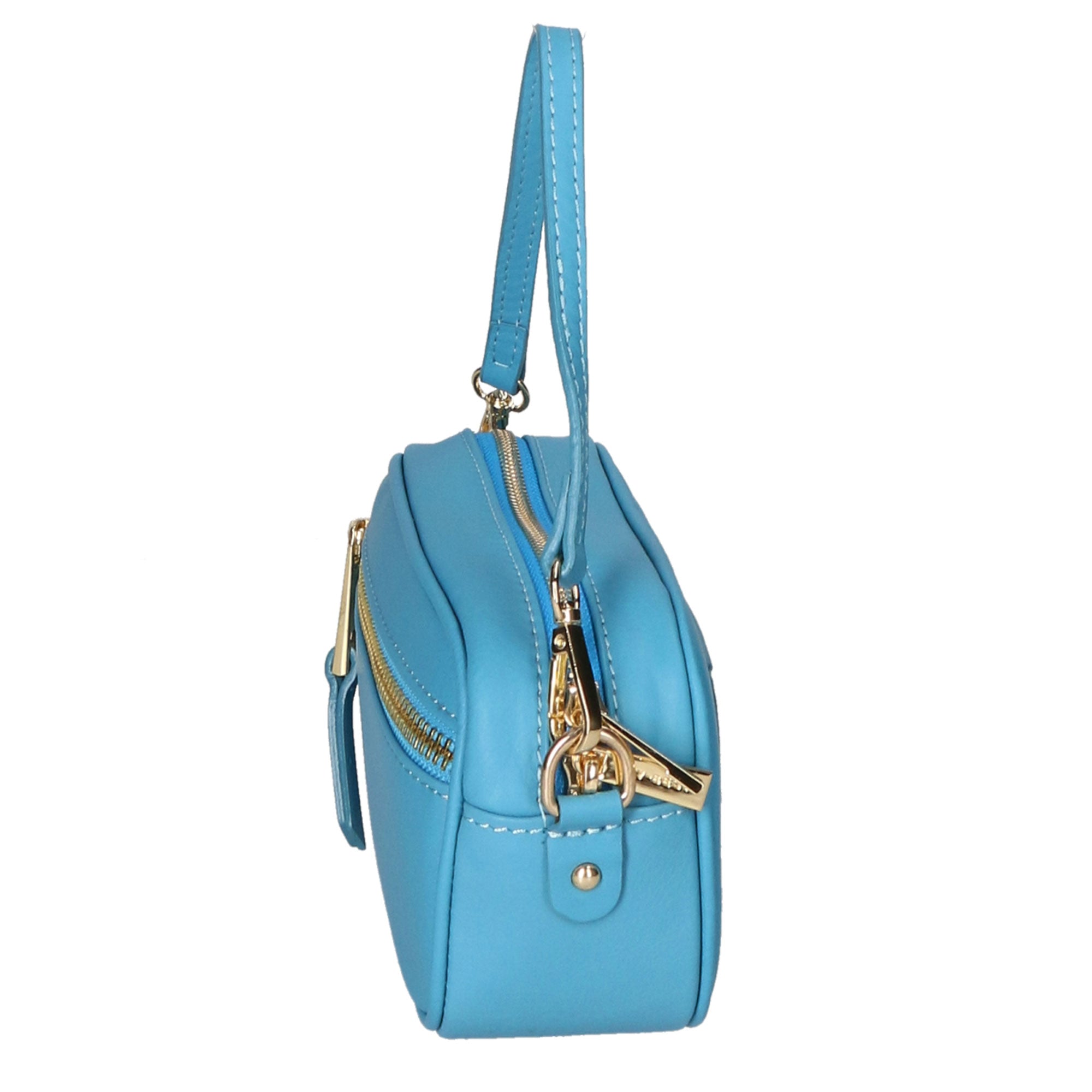 Borsa a tracolla da donna Vera pelle MYB-7031-SS-SS99 TURCHESE My Best Bag