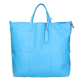 Borsa a mano da donna Vera pelle stampata coccodrillo MYB-7043-SS-SS99 TURCHESE My Best Bag