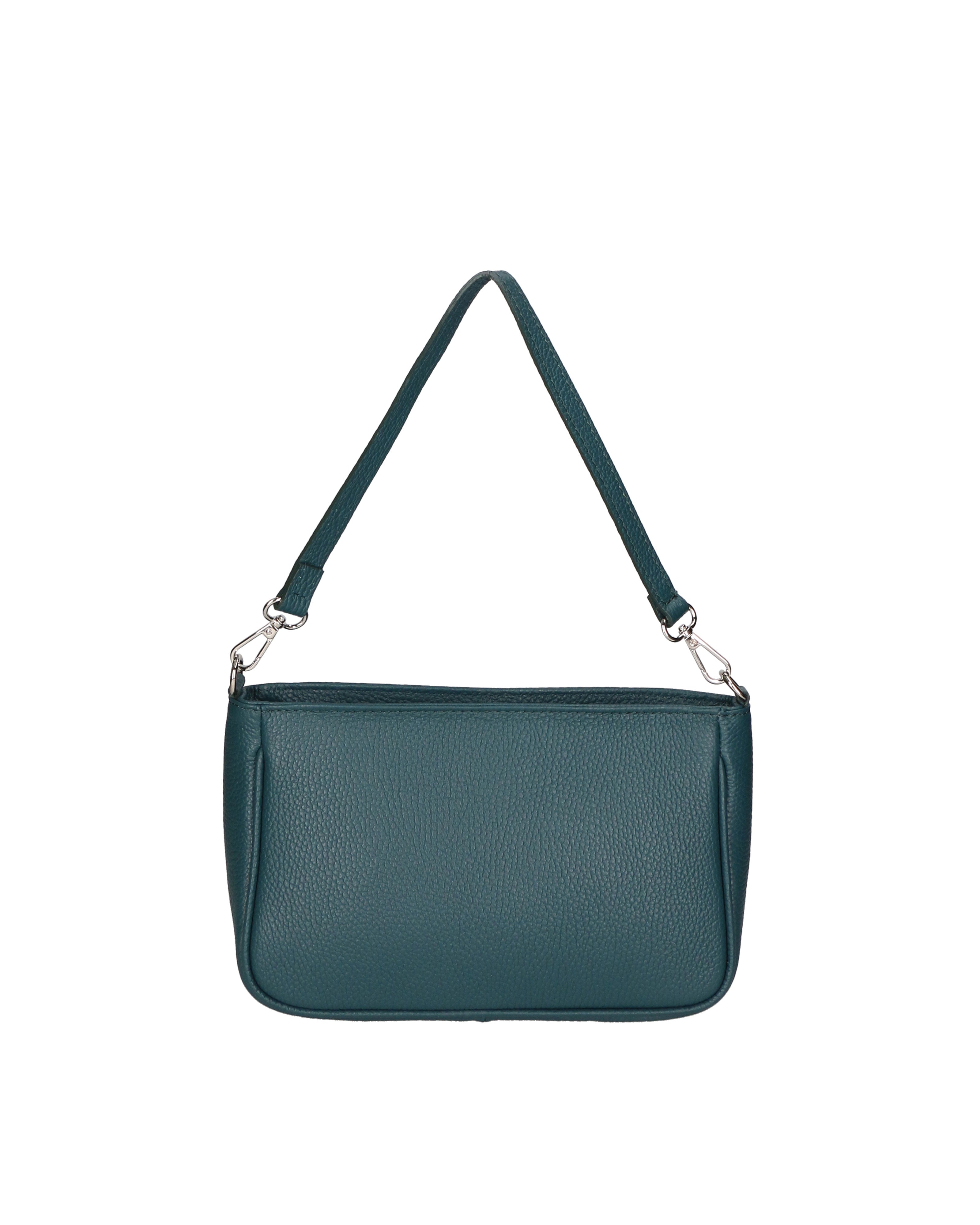 Celeste Plus Borsa a tracolla da donna Vera Pelle 04156-D33 PETROLIO Chiara Ferretti