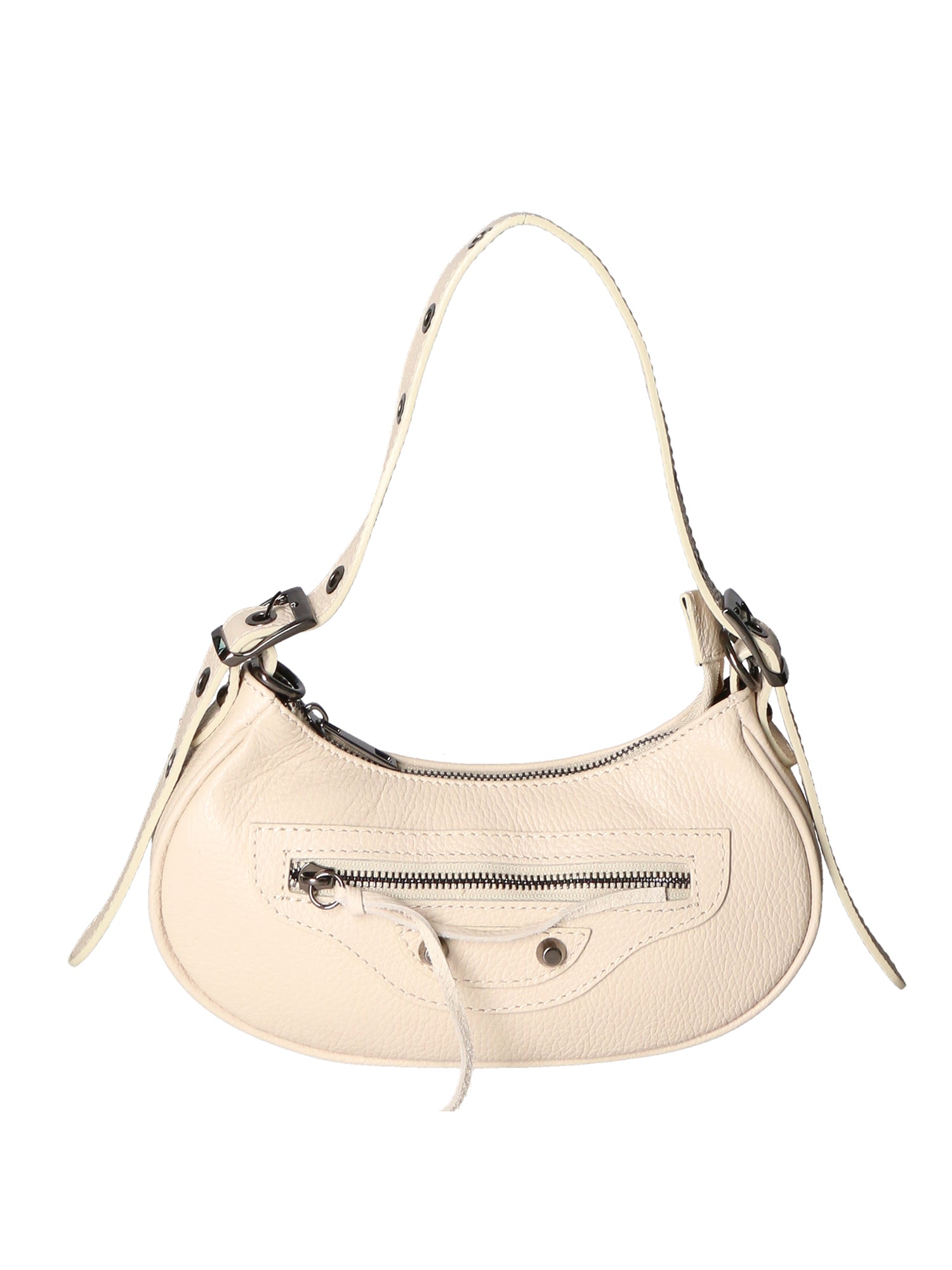 Galatea Borsa a spalla da donna Vera pelle 05708-D37 LATTE MILK Gave Lux