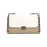 Vera pelle 8641-FANGO+BIANCO Borsa a tracolla da donna Evanthe Pro Gave Lux