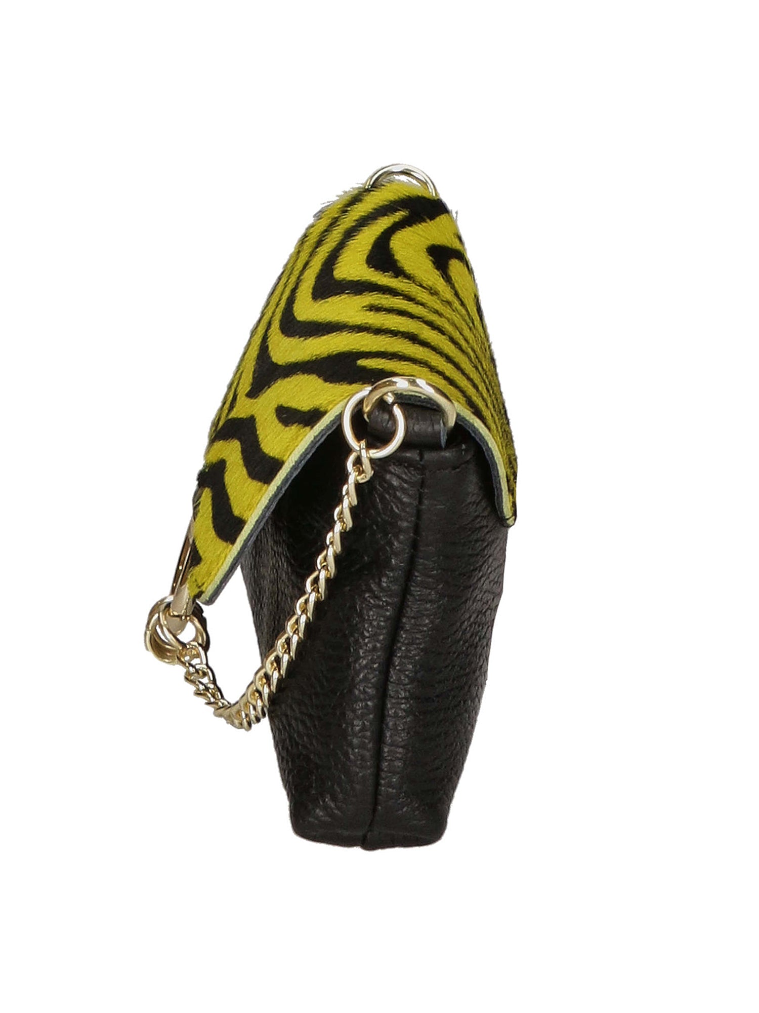 Safira Borsa a mano da donna Vera pelle 04760-ZEBRA GIALLO Gave Lux