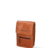 Borsa a tracolla uomo in vera pelle RFID HILB-2632-CUOIO Hill Burry