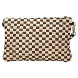 Pochette da donna in paglia Made in Italy MYB-05375-SS-CHECK My Best Bag