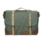 Minerva Borsa a mano unisex Canvas e pelle ZG3011-VERDE GREEN Gave Lux