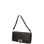 Wally Borsa a spalla da donna Vera pelle 06869-D28 NERO Gave Lux