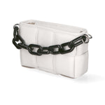 Aida Borsa a mano da donna Vera pelle 04722-BIANCO WHITE Gave Lux
