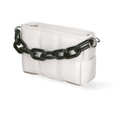 Aida Borsa a mano da donna Vera pelle 04722-BIANCO WHITE Gave Lux