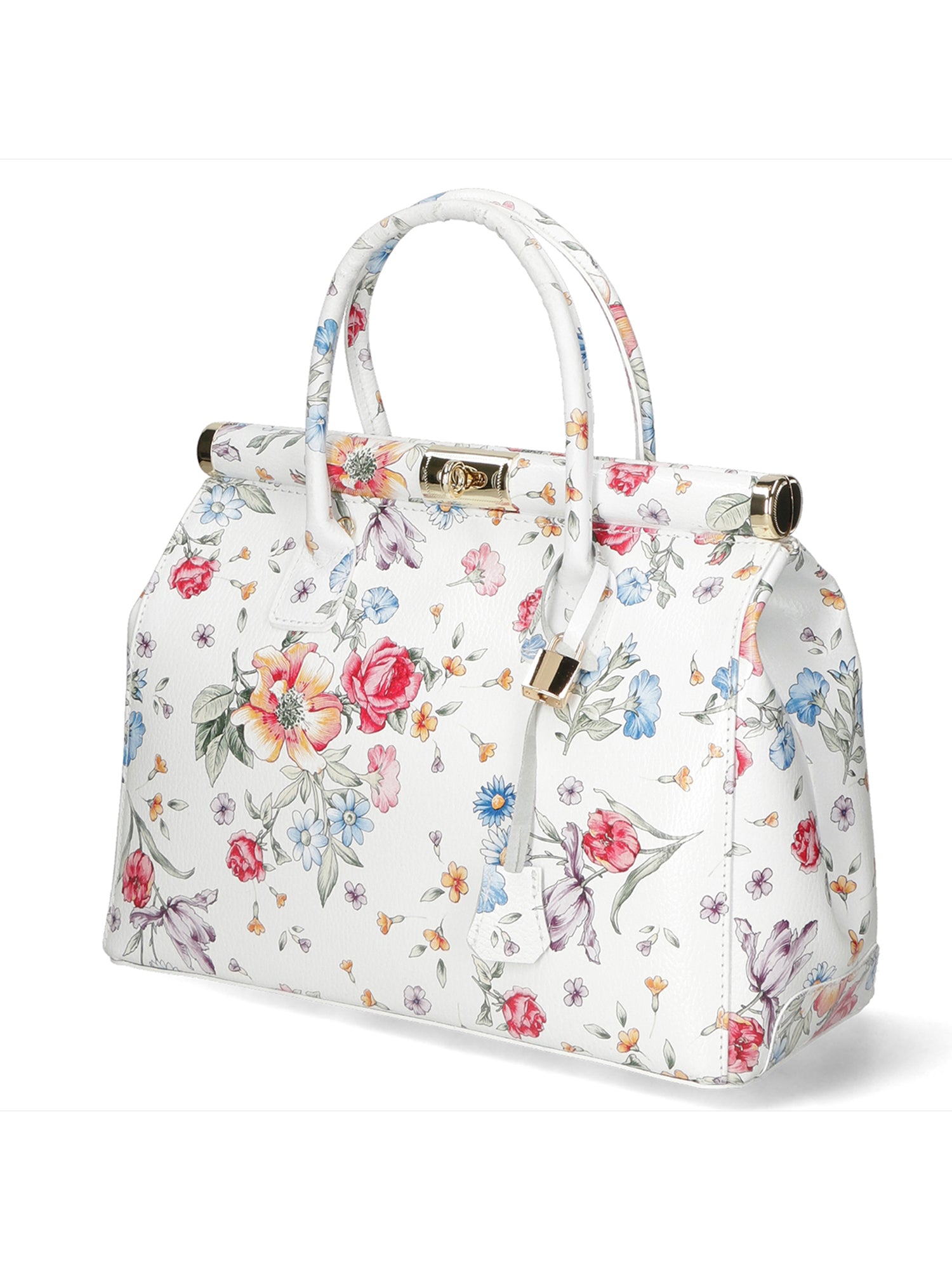 Cecilia Borsa a Mano in Vera Pelle Bianco Chiara Ferretti
