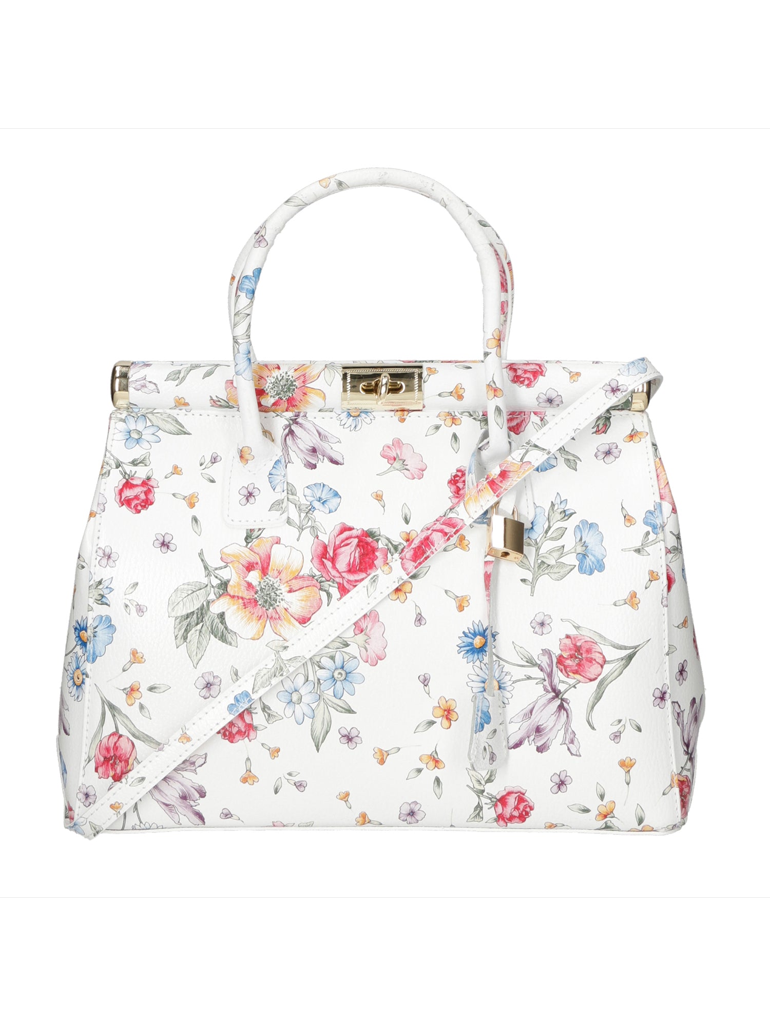Cecilia Borsa a Mano in Vera Pelle Bianco Chiara Ferretti