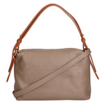 Vivienne Borsa a spalla da donna Vera pelle 06674-D40 TAUPE +D17 CUOIO Gave Lux