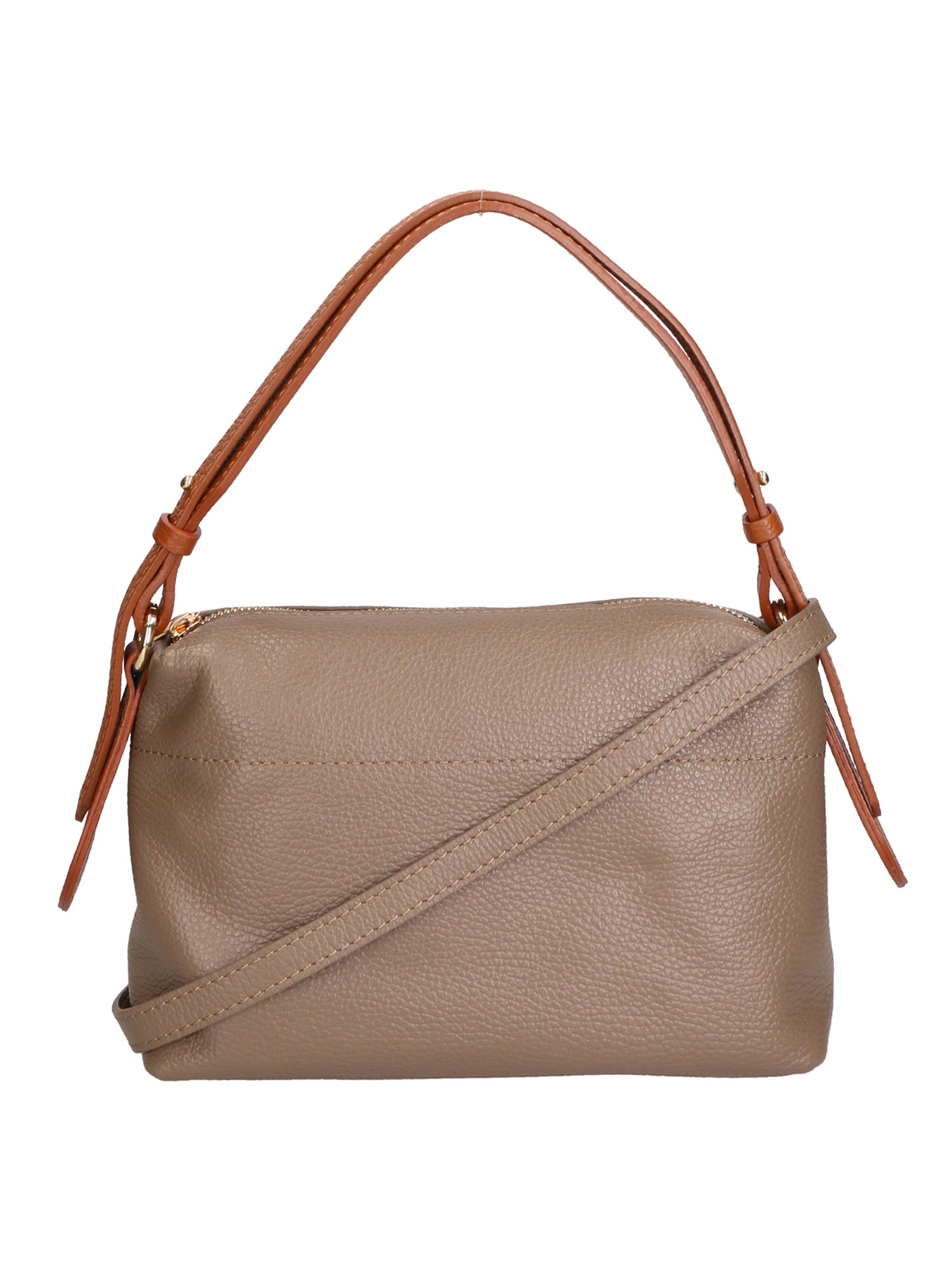 Vivienne Borsa a spalla da donna Vera pelle 06674-D40 TAUPE +D17 CUOIO Gave Lux