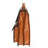 Tancredi Borsa da lavoro unisex in pelle Vera pelle 7013-CUOIO COGNAC Gave Lux