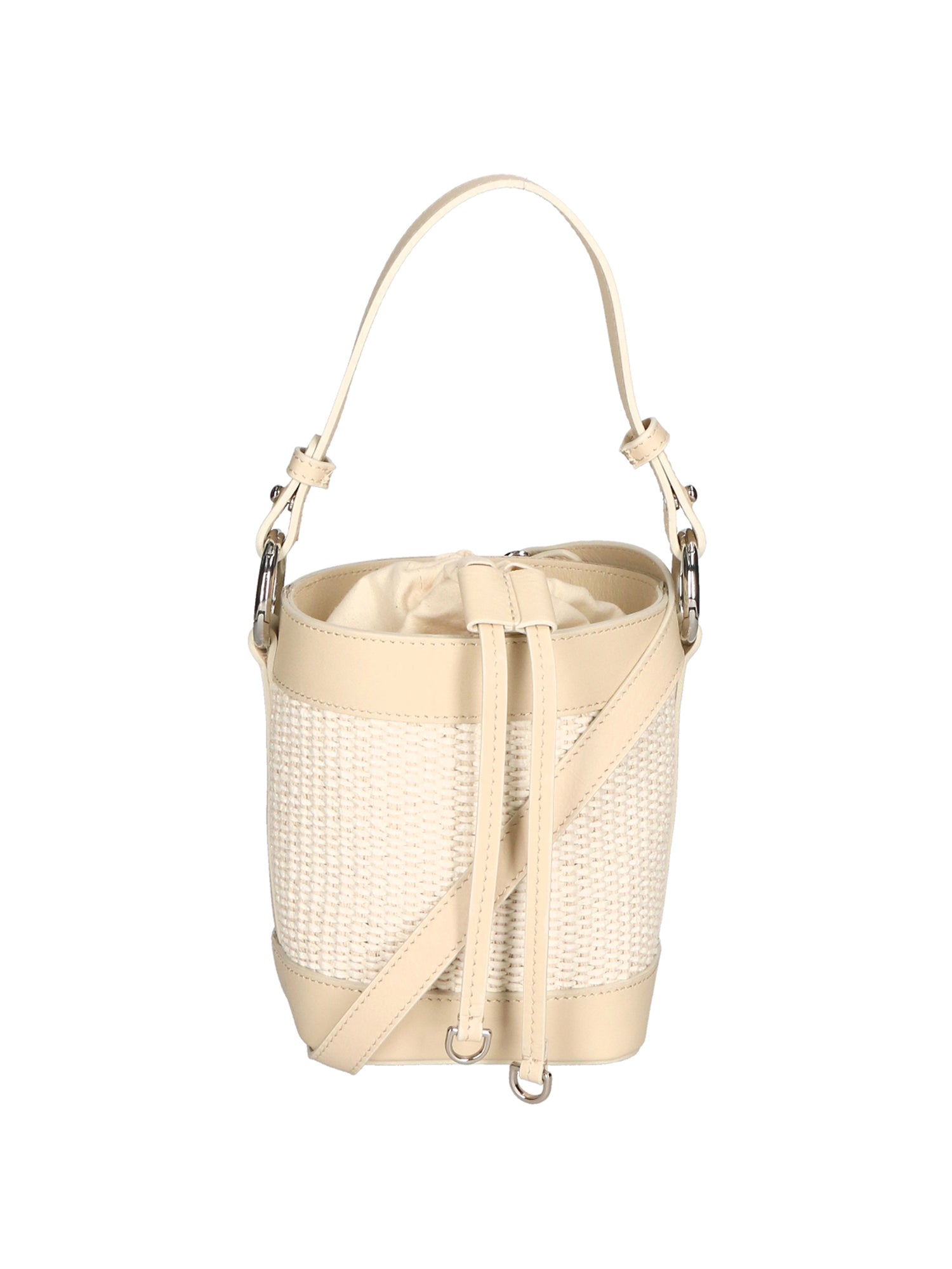 Borsa a secchiello da donna Misto pelle e tessuto MYB-05166-SS-148+S03 BEIGE My Best Bag