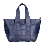 Borsa a mano da donna 100% vera pelle MYB-6025-FW-8864 BLU My Best Bag